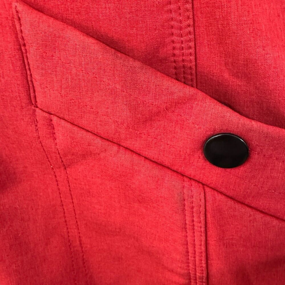 Pendleton Medium Zip Parka Jacket Red Fleece Line… - image 7